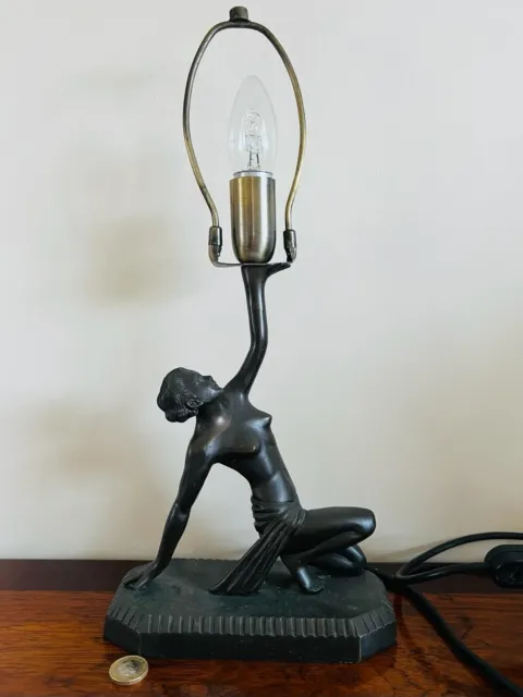 Stunning Art Deco Style Lady Table Lamp