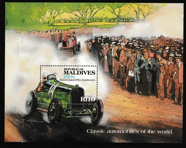 Maldives - CLASIC AUTOMOBILES - BL - Neuf,MNH