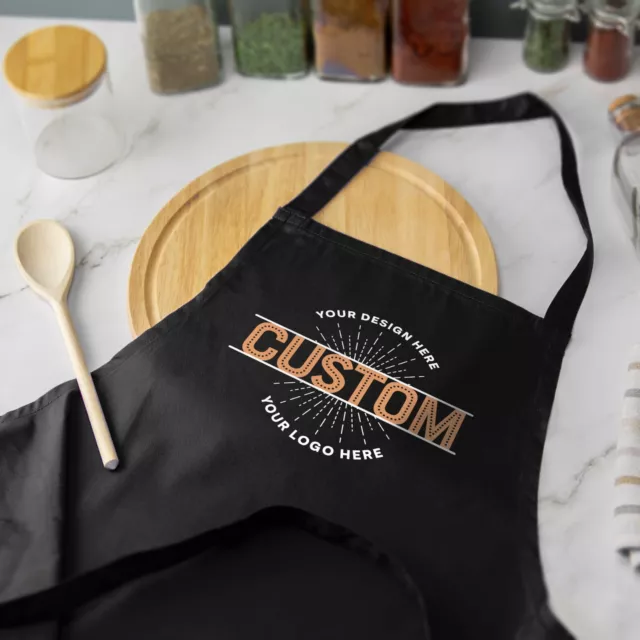 Personalised Custom Printed Apron Baking Cooking Crafts Chef Business Promotion