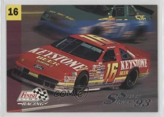 1993 Pro Set Finish Line Silver Series Wally Dallenbach Jr Car #16 Keystone Beer