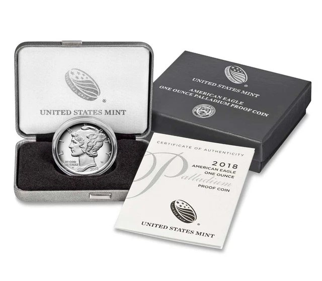 2018-W $25 Proof Palladium Eagle 1 Oz Proof Coin 999 Fine