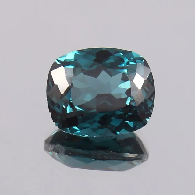 14X12mm Natural Indicolite Blue Green Tourmaline Cushion Loose Gemstone