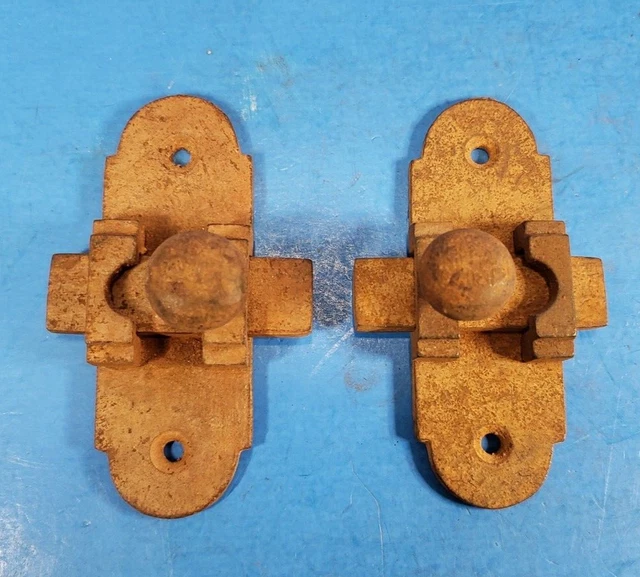 Sliding Bolt Latch Lock Cabinet Cupboard Gate 2" OAW x 3.25" Long Flush Mount 5