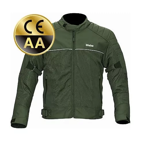 Giacca da moto Weise Scout CE AA Mesh Air Summer Textile - Oliva
