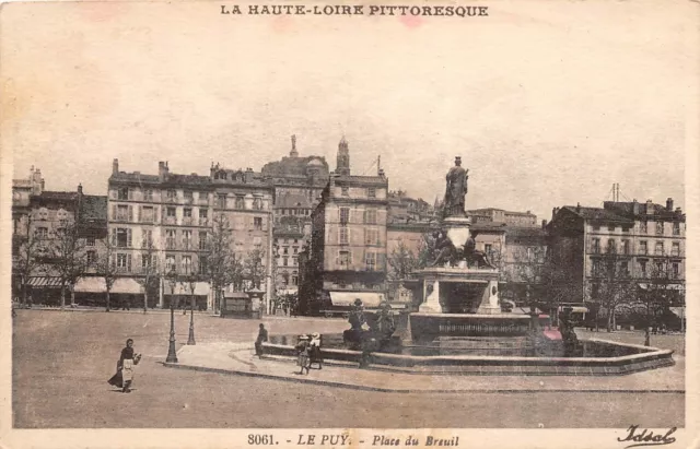 LE PUY - Place du Breuil - la Haute-Loire - picturesque -8061-