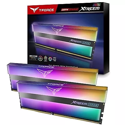 Team T-Force Xtreem Argb 16Gb (2x8Gb) Black Heatsink ARGB LEDs DDR4 3200Mhz