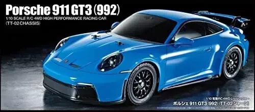 TAMIYA 1/10 Electric RC Car No.712 Porsche 911 GT3 (992) TT-02 Chassis 58712 GT2