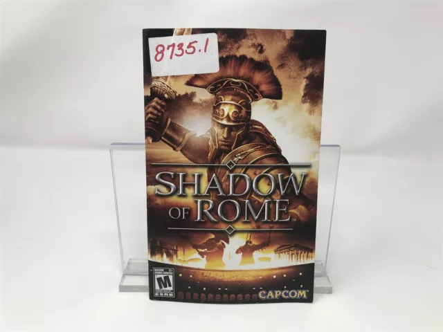 Shadow of Rome - Sony Playstation 2 PS2 Instruction Manual - French ONLY