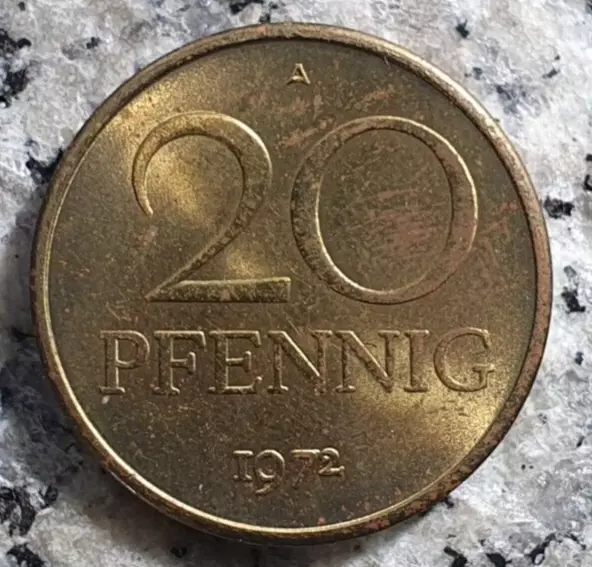 DDR / Deutschland 20 Pfennig 1972 Kursmünze  Top Erhaltung !