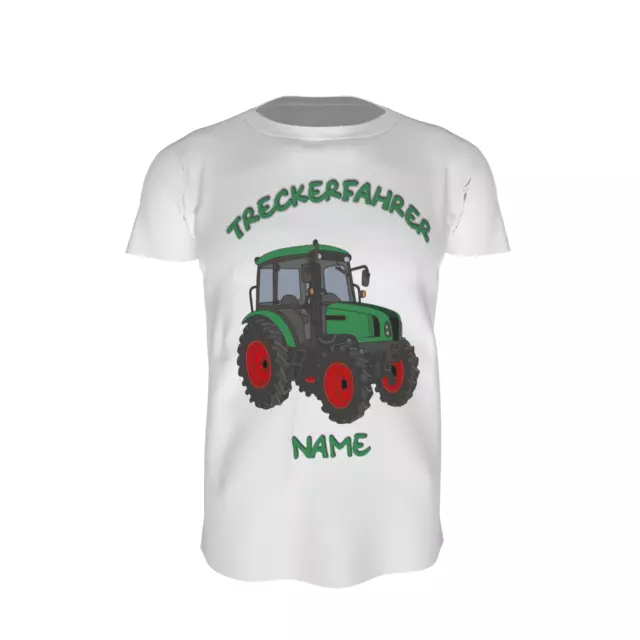 (13 88) KINDER T-SHIRT TRAKTOR BULLDOG TRECKERFAHRER Gr. 104 - 164 - inkl. Name