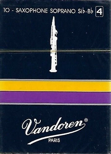 Vandoren SR204 Boite de 10 anches Saxo Soprano Force 4