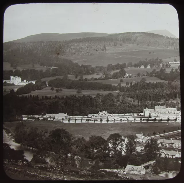 Glass Magic Lantern Slide BLAIR ATHOLE C1890 OLD VICTORIAN PHOTO SCOTLAND