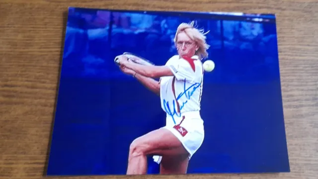 MARTINA NAVRATILOVA photo 27x20cm, signée signed - AUTOGRAPH TENNIS LEGEND