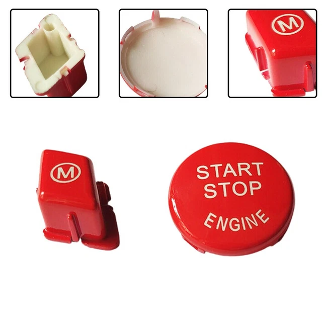 Couvercle De Bouton START/STOP Rouge Tuning Pour BMW - Accessoire Style Neuf - Ref OE 61319154945