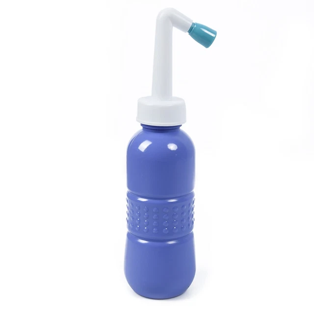 Botella de bidét vacía portátil de mano inodoro de viaje aerosol manual asiento agua