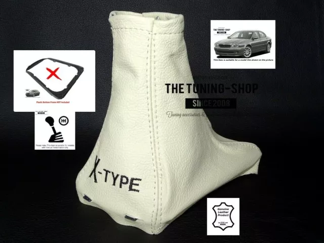 JAGUAR X TYPE 2001 09 Gear Stick Gaiter Shift Boot Genuine Leather