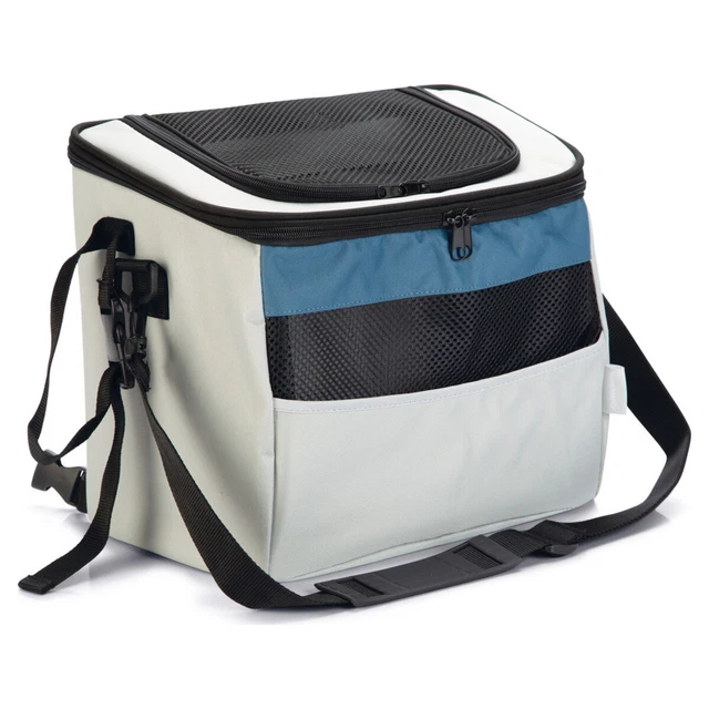 Beeztees Bolso de Bicicleta Xoex Azul Gris para Perros, Nuevo