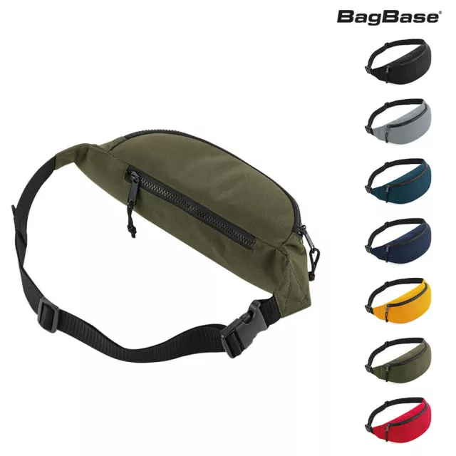 BagBase Reciclado Paquete de cintura - Corriendo Viaje Senderismo Cintura Bolsa