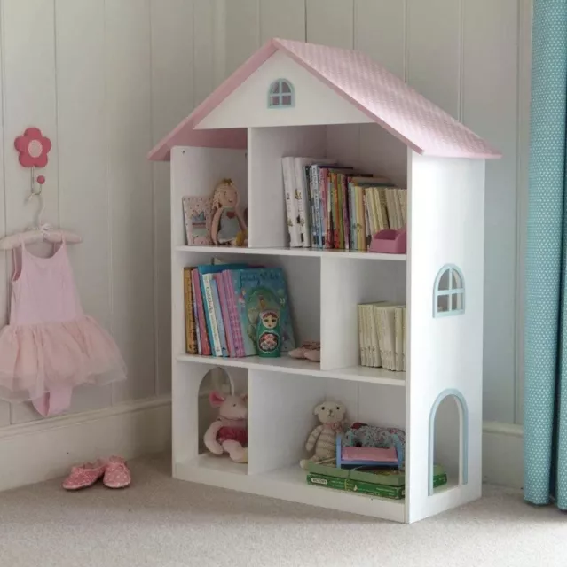 Children's bookcase Kid's Bookshelves Girls Storage Shelving House Library