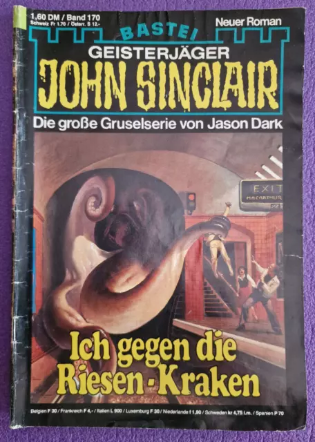 John Sinclair Band 170 Ich gegen die Riesen-Kraken 1.Auflage Bilder beachten