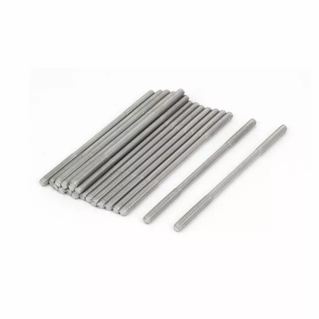 M4x90mm acier inox 304 Goujon fileté fin double vis à vis 20pc
