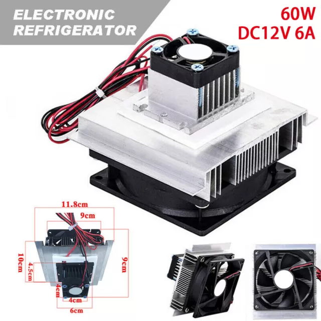 12V Thermoelectric Cooler Peltier Module Cooling System DIY Kit Heatsink Pro New