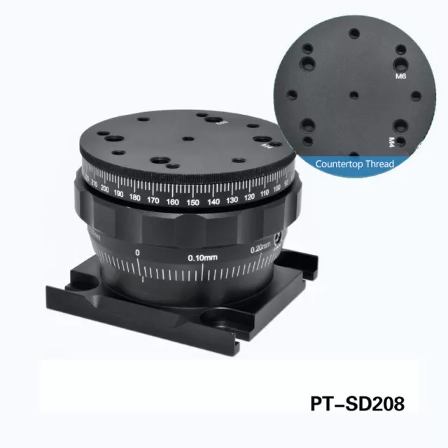 360° Rotation Manual Lab Jack Z-Axis Height Adjustment Platform