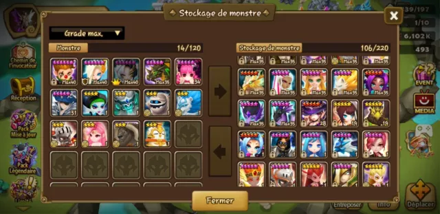 compte summoners wars EU 3L&D