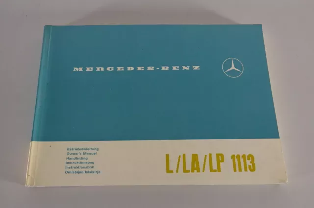 Betriebsanleitung / Handbuch Mercedes-Benz LKW L / LA / LP 1113 Stand 05/1966