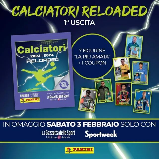 Bustina Reloaded 1^ Uscita Calciatori Panini 2023-24 !