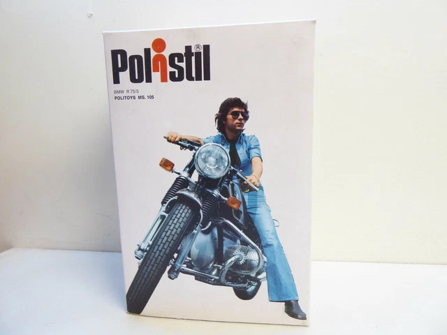 Modèle Réduit Moto Polistil BMW R75/5 - échelle 1:16, Miniature Vintage D'occasion Pour Collection