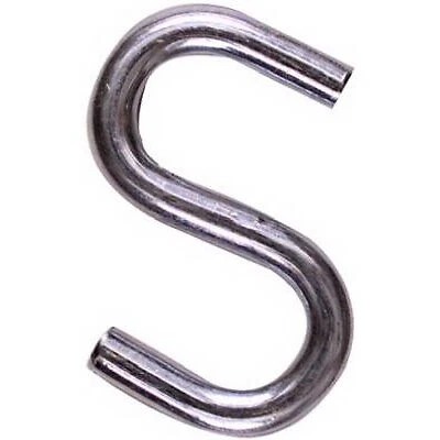 50 Pack - Open S Hook, Heavy-Duty, Steel, 1.5-In. -N273-417