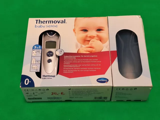 Thermoval Baby Infrarot Thermometer Aufbewahrungsbox Stirnthermometer Hartmann