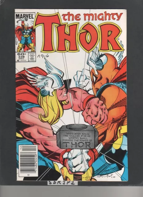 Mighty Thor #338 (Vf/Nm) Key Newstand 2Nd Beta Ray Bill