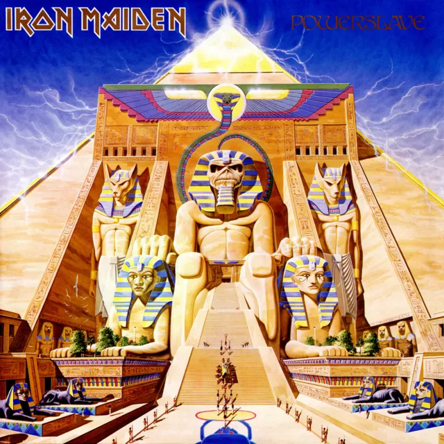 IRON MAIDEN Powerslave BANNER HUGE 4X4 Ft Tapestry Fabric Poster Flag art eddie