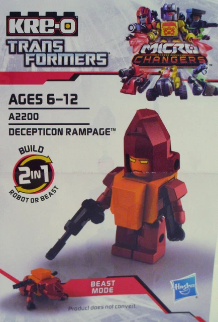 Hasbro KRE-O Transformers Micro Changers 2 in 1 - DECEPTICON RAMPAGE A2200