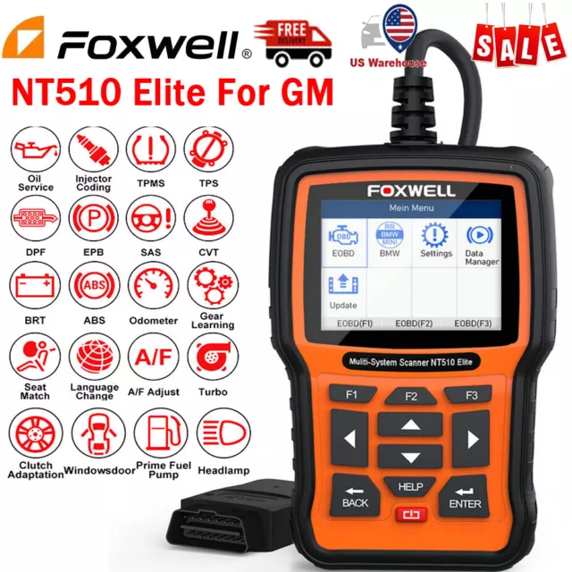 Bidirectional Scan Tool OBD2 Scanner Code Reader All System Diagnostic For GM