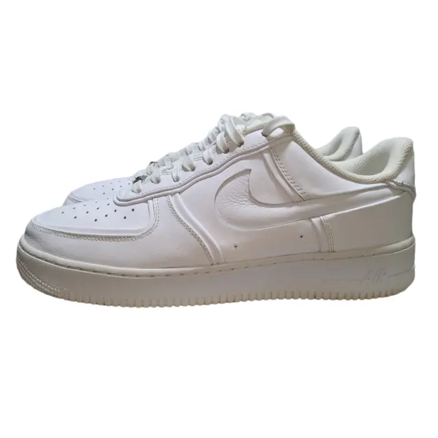 Nike Sneakers John Elliott Air Force 1 Low Triple White Lace Up Men 12.5 AO9291