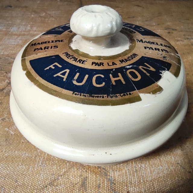 ANCIENNE TERRINE OU pot à Foie gras Fauchon Le Cachet N°13 EUR 12,90