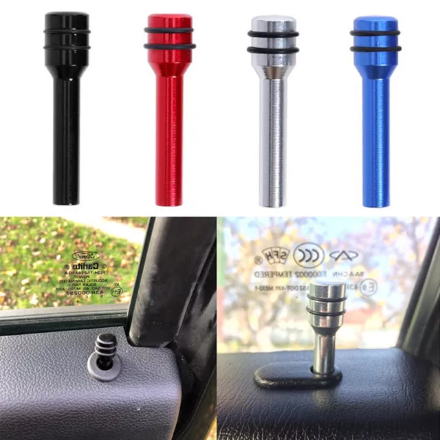 2X Aluminum Universal Car Interior Door Lock Stick Knob Pull Pin Lift Button _TM