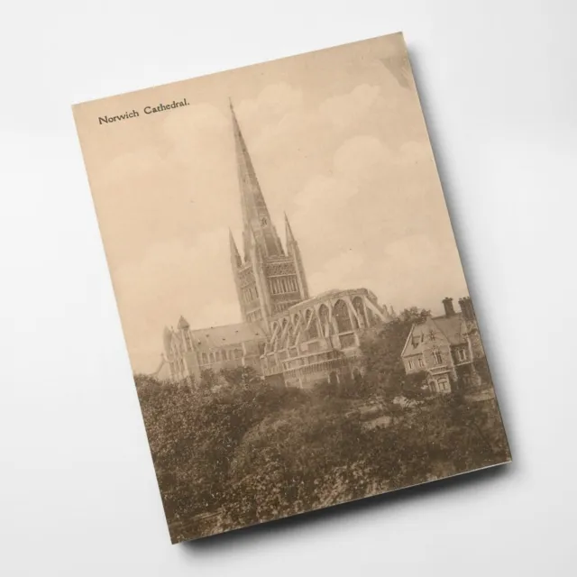 A3 PRINT - Vintage Norfolk - Norwich Cathedral (1)