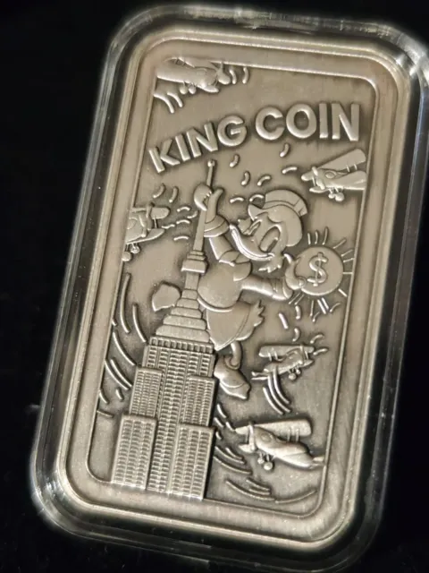 1oz 999 Silver Bar Scrooge King Coin Mintage 200