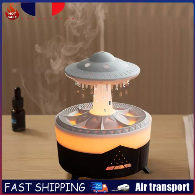 UFO Aroma Diffuser 7 Light 350ML for Bedroom Office Desk (black EU) FR