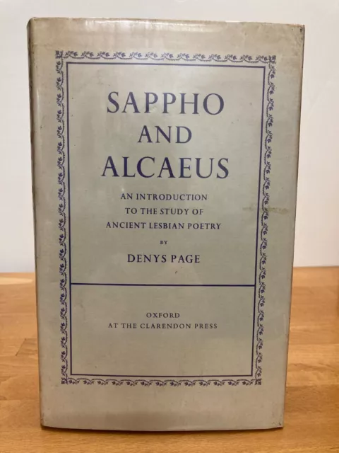 Book Sappho and Alcaeus by Denys Page 1975