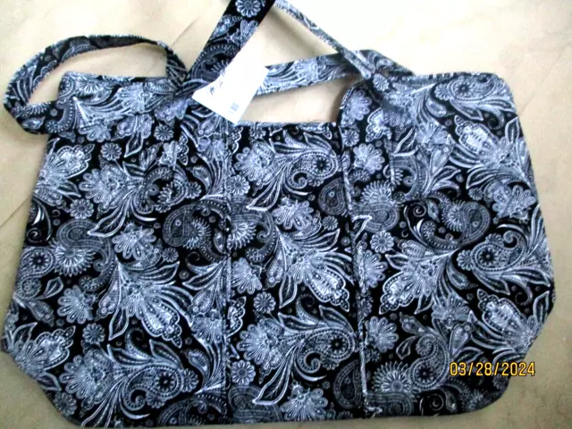 Craft Storage Bag "Black Paisley" by Mary Maxim