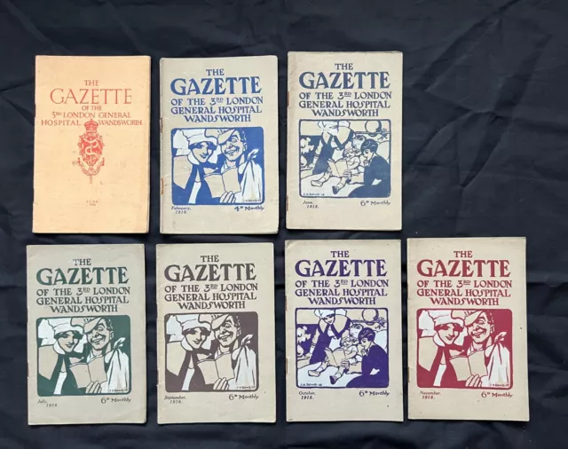 1916-18 The Gazette of the 3rd London General Hospital Wandsworth Magazines