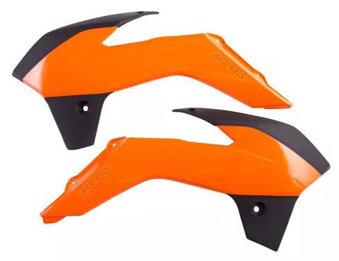 Acerbis [2314265225] Radiator Shrouds Orange/Black