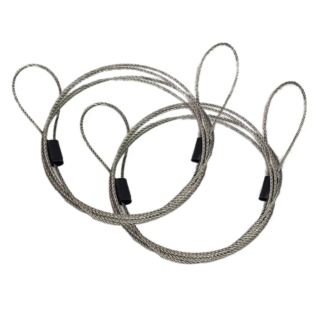 48" Double Looped 7x7 Stainless Steel Security Cable Safety Luggage Lock