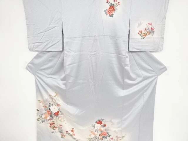 43401# Japanese Kimono / Antique Kimono / Birds & Floral Plants