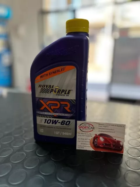 Royal Purple Olio Motore Xpr 10W60 Sintetico Ad Alte Prestazioni Racing 946 Ml